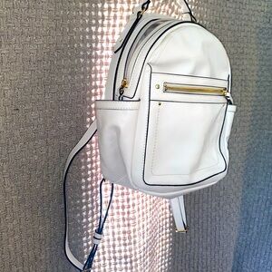 White Backpack purse, International Concept.